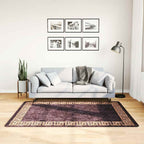 Tappeto Lavabile 120x180 cm Nero e Oro