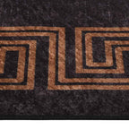 Tappeto Lavabile 190x300 cm Nero e Oro