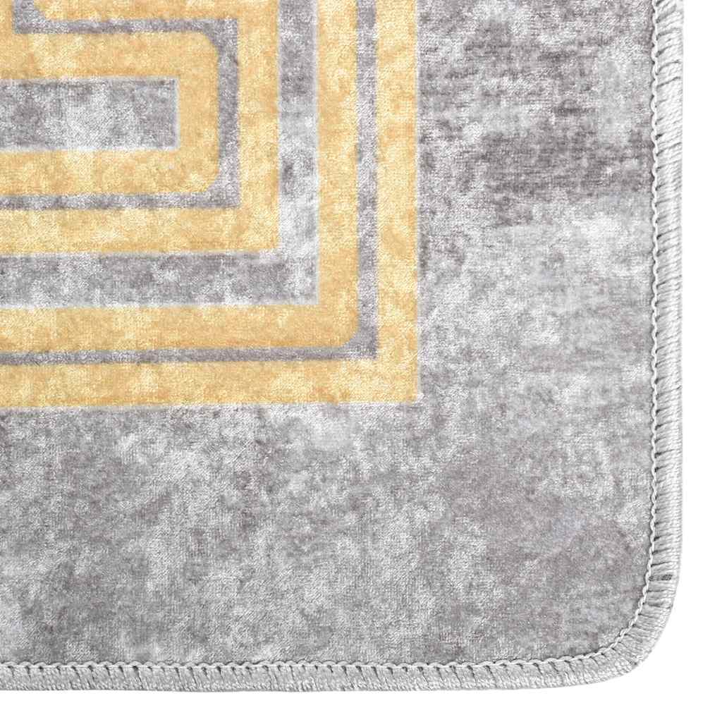Tappeto Lavabile 80x150 cm Grigio