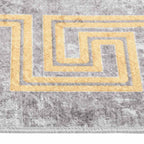 Tappeto Lavabile 80x300 cm Grigio