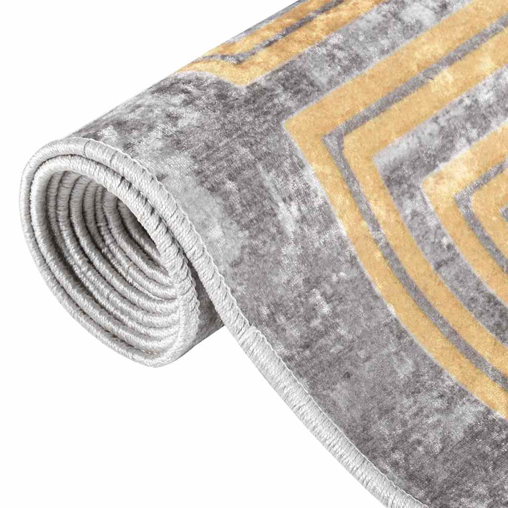 Tappeto Lavabile 190x300 cm Grigio