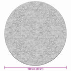 Tappeto Lavabile φ120 cm Grigio