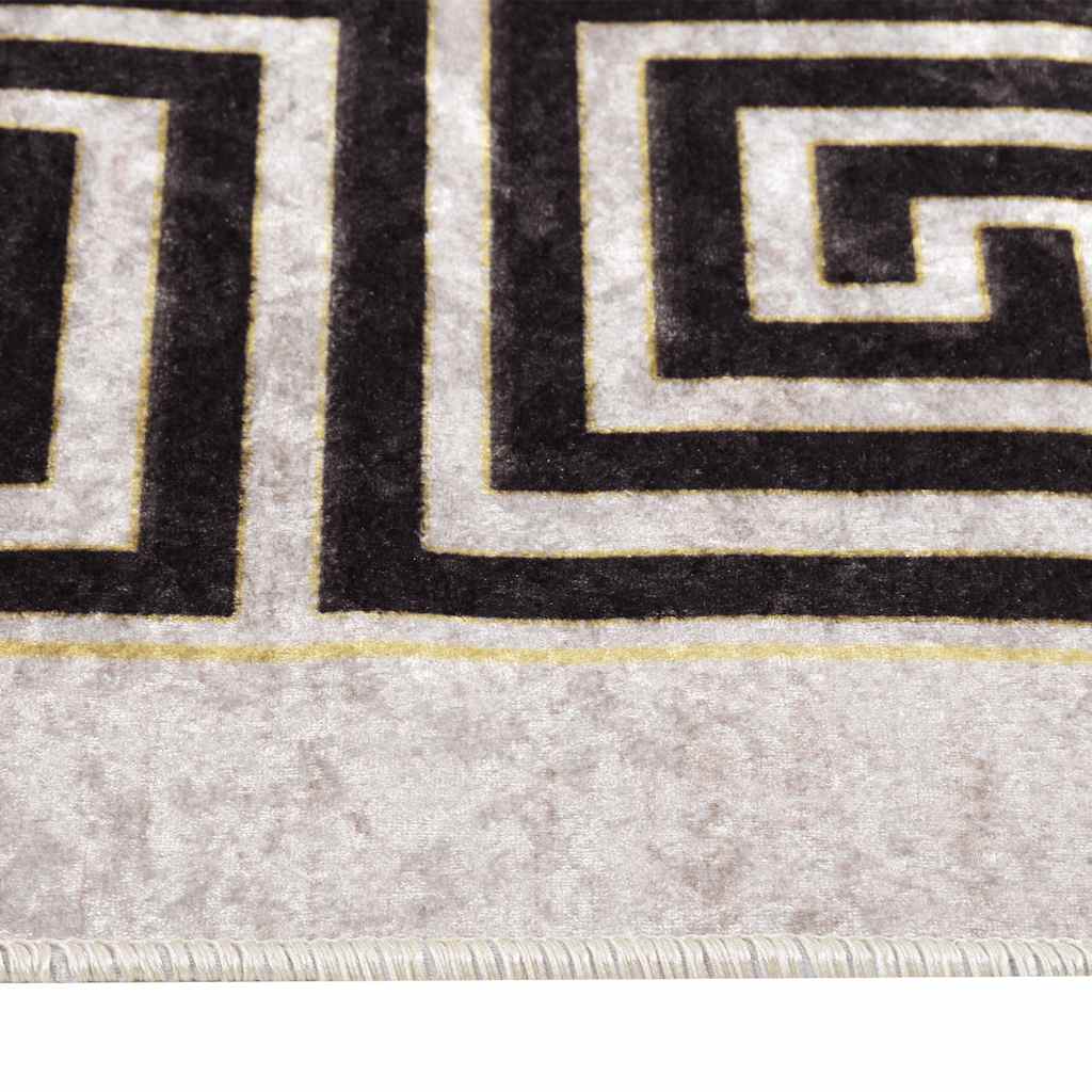 Tappeto Lavabile 80x300 cm Beige Chiaro