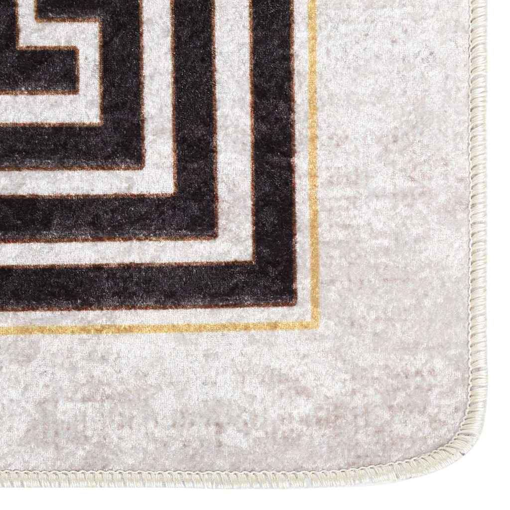 Tappeto Lavabile 160x230 cm Beige Chiaro