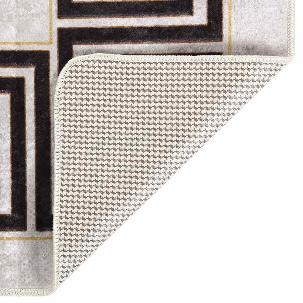 Tappeto Lavabile 190x300 cm Beige Chiaro