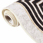 Tappeto Lavabile 190x300 cm Beige Chiaro