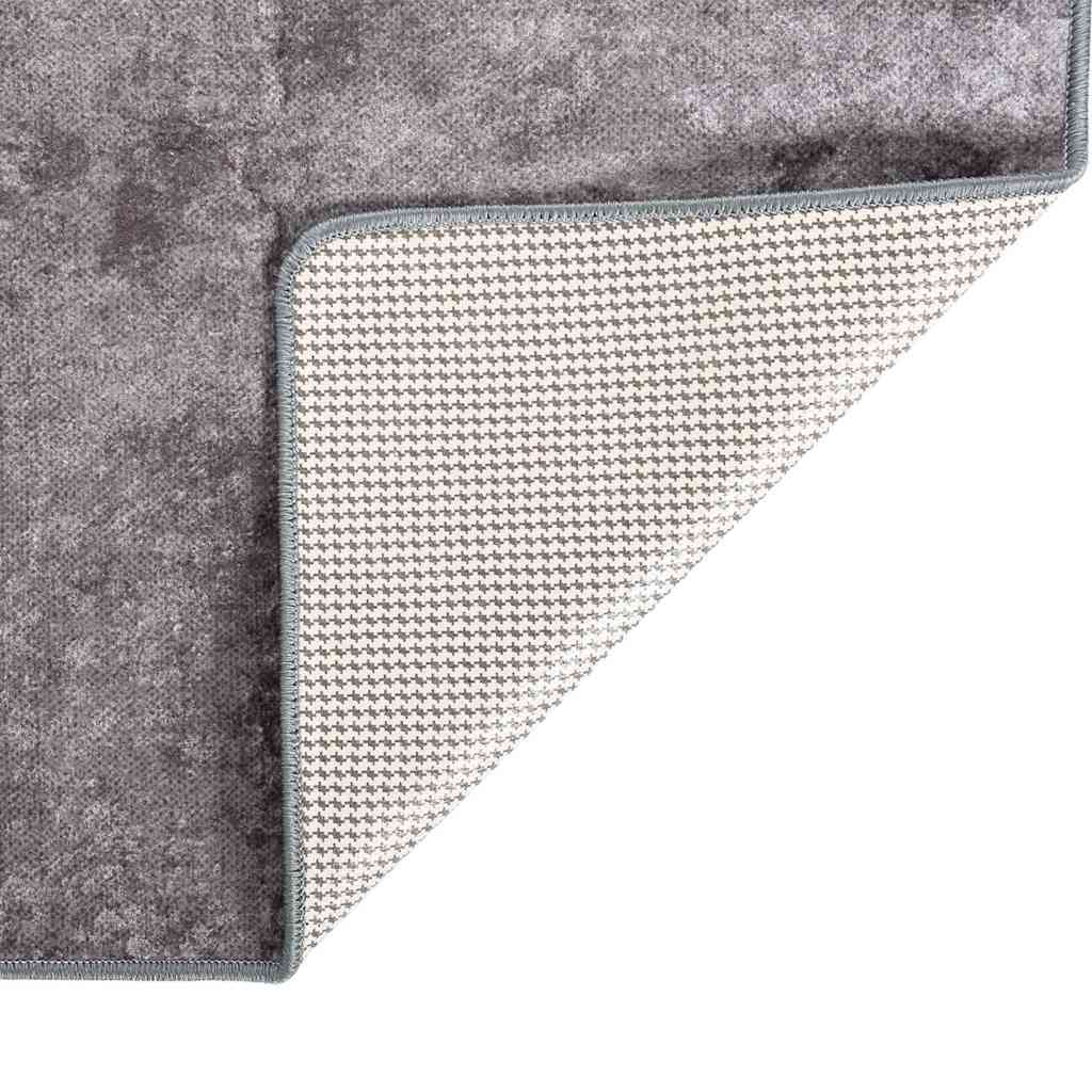 Tappeto Lavabile 160x230 cm Grigio