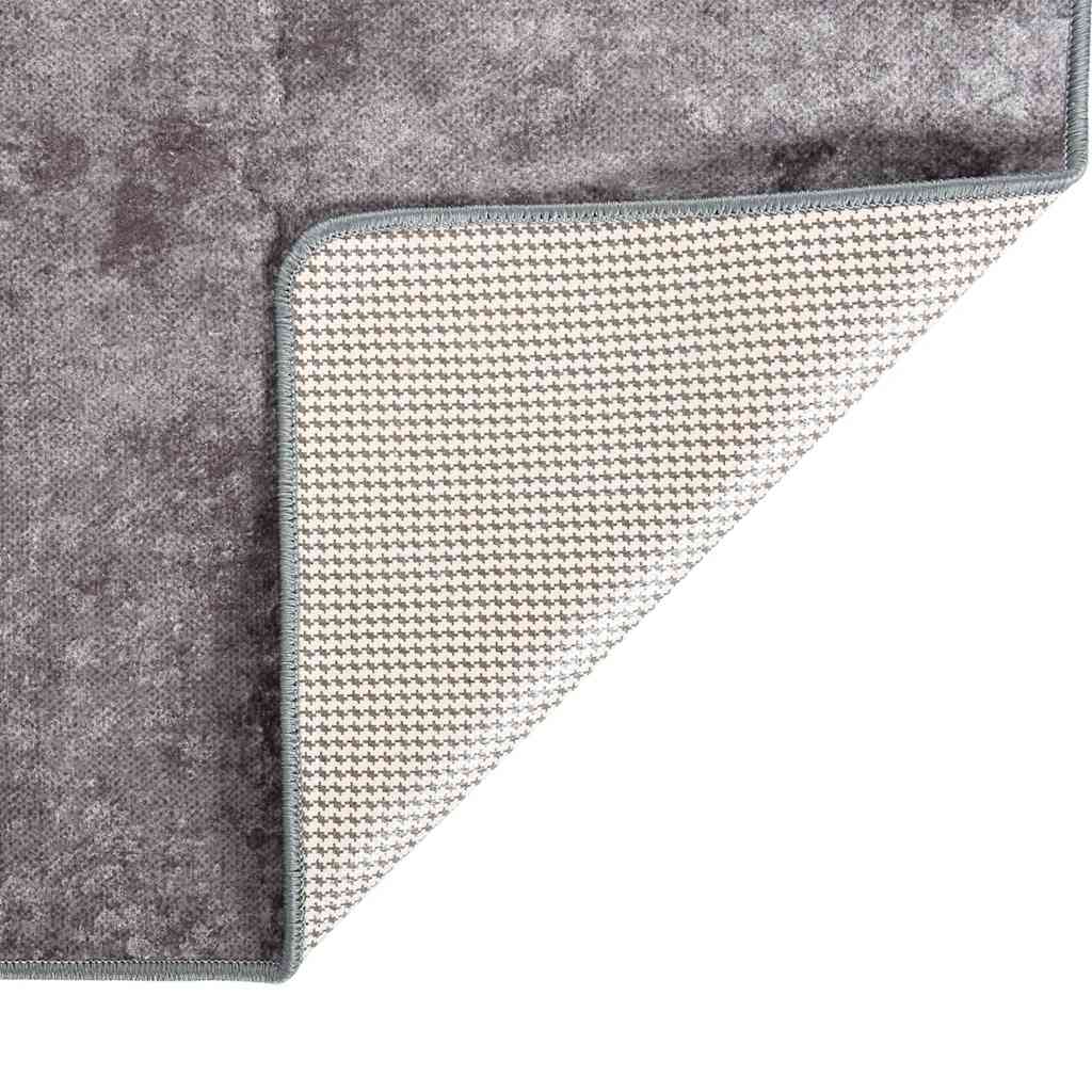 Tappeto Lavabile 190x300 cm Grigio