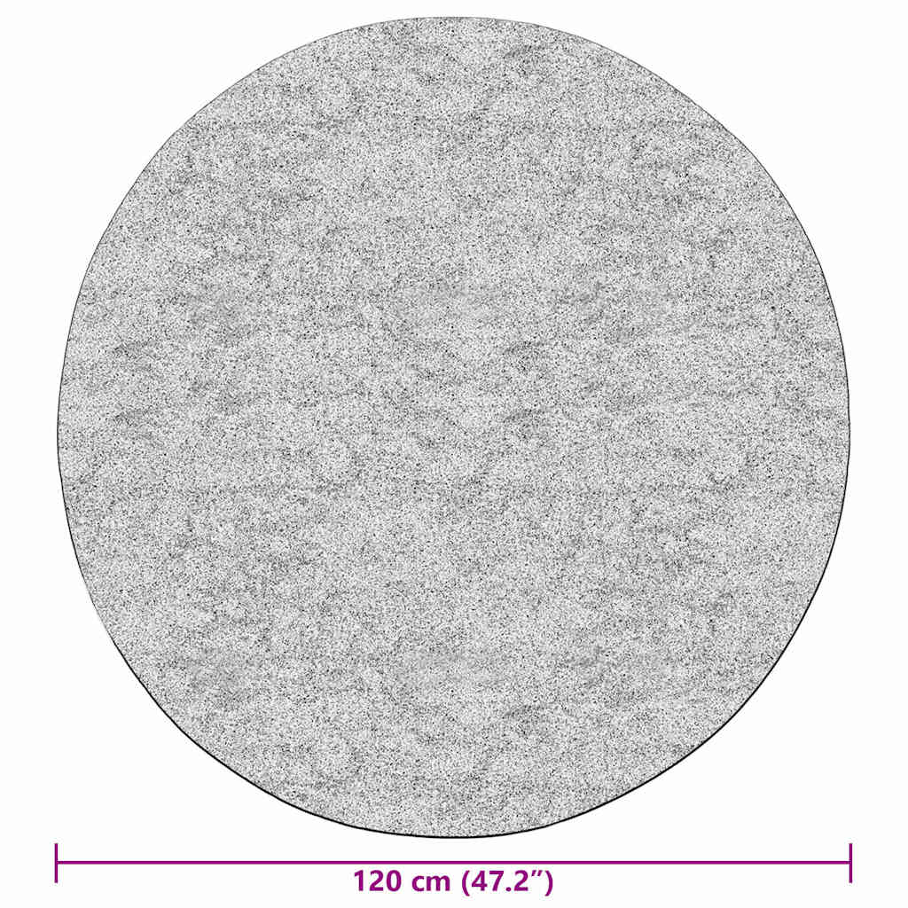 Tappeto Lavabile φ120 cm Grigio