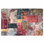 Tappeto Lavabile Patchwork 80x150 cm Multicolore