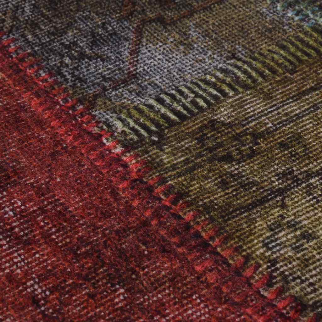 Tappeto Lavabile Patchwork φ120 cm Multicolore