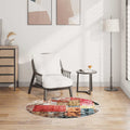 Tappeto Lavabile Patchwork φ120 cm Multicolore