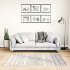 Tappeto Lavabile 80x150 cm Nero e Bianco