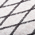 Tappeto Lavabile 80x300 cm Nero e Bianco