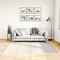 Tappeto Lavabile 120x180 cm Nero e Bianco