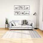 Tappeto Lavabile 120x180 cm Nero e Bianco
