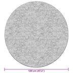 Tappeto Lavabile φ120 cm Nero e Bianco