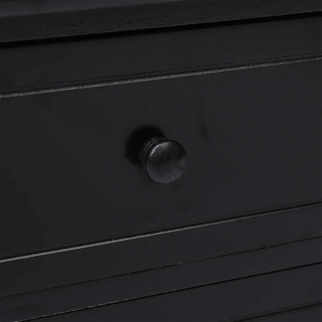 Mobile Porta TV Nero 108x30x40 cm in Legno di Paulownia