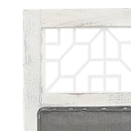 Divisorio a 6 Pannelli Grigio 210x165 cm in Tessuto
