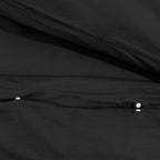 Set Copripiumino Nero 155x220 cm in Microfibra Leggera
