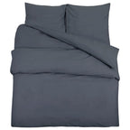 Set Copripiumino Antracite 220x240 cm Cotone 100%