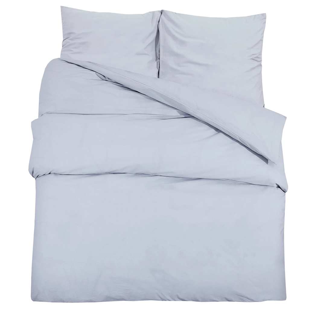Set Copripiumino Grigio 140x200 cm Cotone 100%