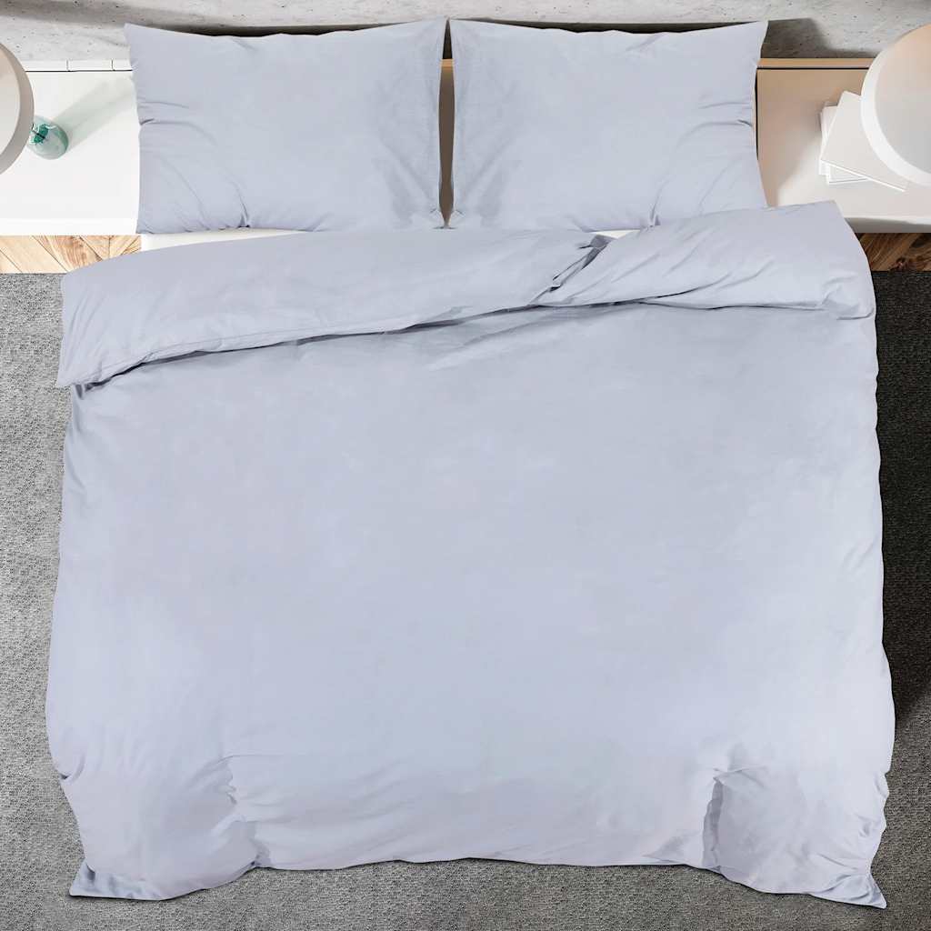 Set Copripiumino Grigio 140x200 cm Cotone 100%