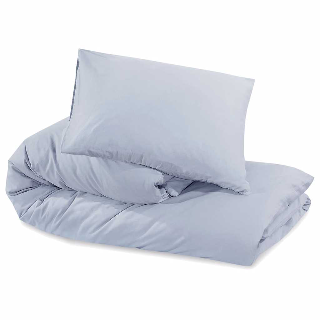 Set Copripiumino Grigio 140x200 cm Cotone 100%