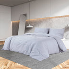 Set Copripiumino Grigio 200x200 cm Cotone 100%