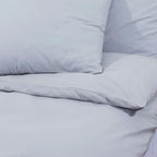 Set Copripiumino Grigio 200x200 cm Cotone 100%