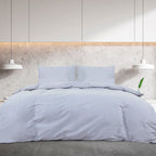 Set Copripiumino Grigio 155x220 cm in Cotone