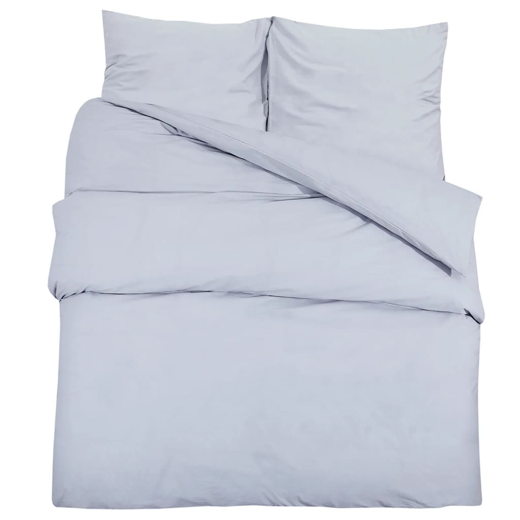 Set Copripiumino Grigio 200x220 cm Cotone 100%