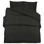 Set Copripiumino Nero 140x200 cm Cotone 100%