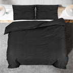 Set Copripiumino Nero 200x200 cm in Cotone 100%