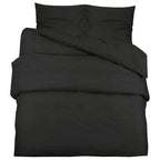 Set Copripiumino Nero 155x220 cm in Cotone 100%