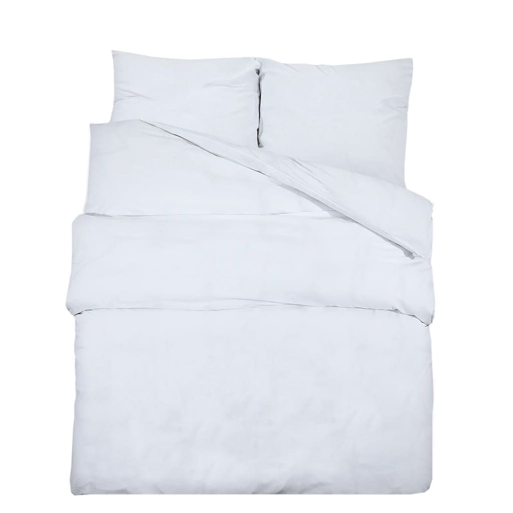 Set Copripiumino Bianco 240x220 cm Cotone 100%