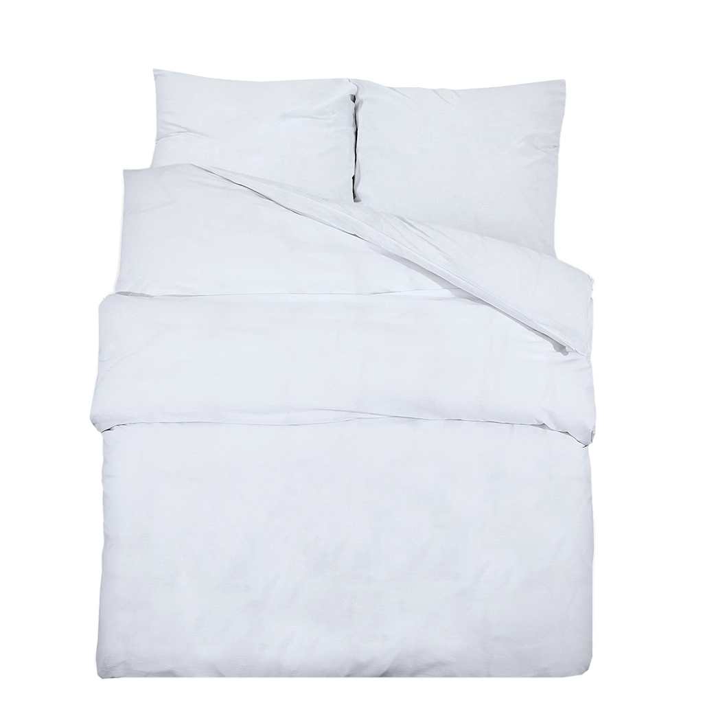 Set Copripiumino Bianco 260x240 cm Cotone 100%