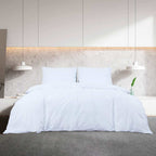Set Copripiumino Bianco 260x240 cm Cotone 100%