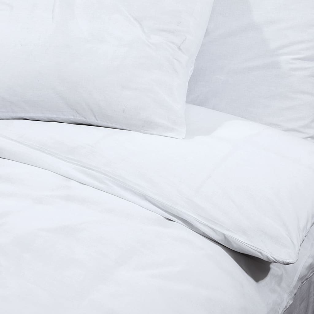 Set Copripiumino Bianco 200x220 cm Cotone 100%