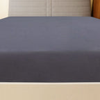 Lenzuolo con Angoli Jersey Antracite 90x200 cm Cotone 100%