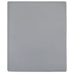 Lenzuolo con Angoli Jersey Grigio 100x200 cm Cotone 100%