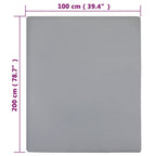 Lenzuolo con Angoli Jersey Grigio 100x200 cm Cotone 100%