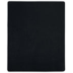 Lenzuola con Angoli Jersey 2 Pezzi Nero 140x200 cm Cotone 100%