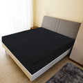 Lenzuola con Angoli Jersey 2 Pezzi Nero 160x200 cm Cotone 100%
