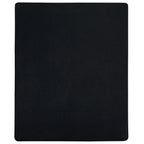 Lenzuolo con Angoli Jersey Nero 180x200 cm Cotone 100%