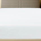 Lenzuolo con Angoli Jersey Bianco 160x200 cm Cotone 100%
