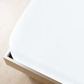 Lenzuolo con Angoli Jersey Bianco 180x200 cm Cotone 100%