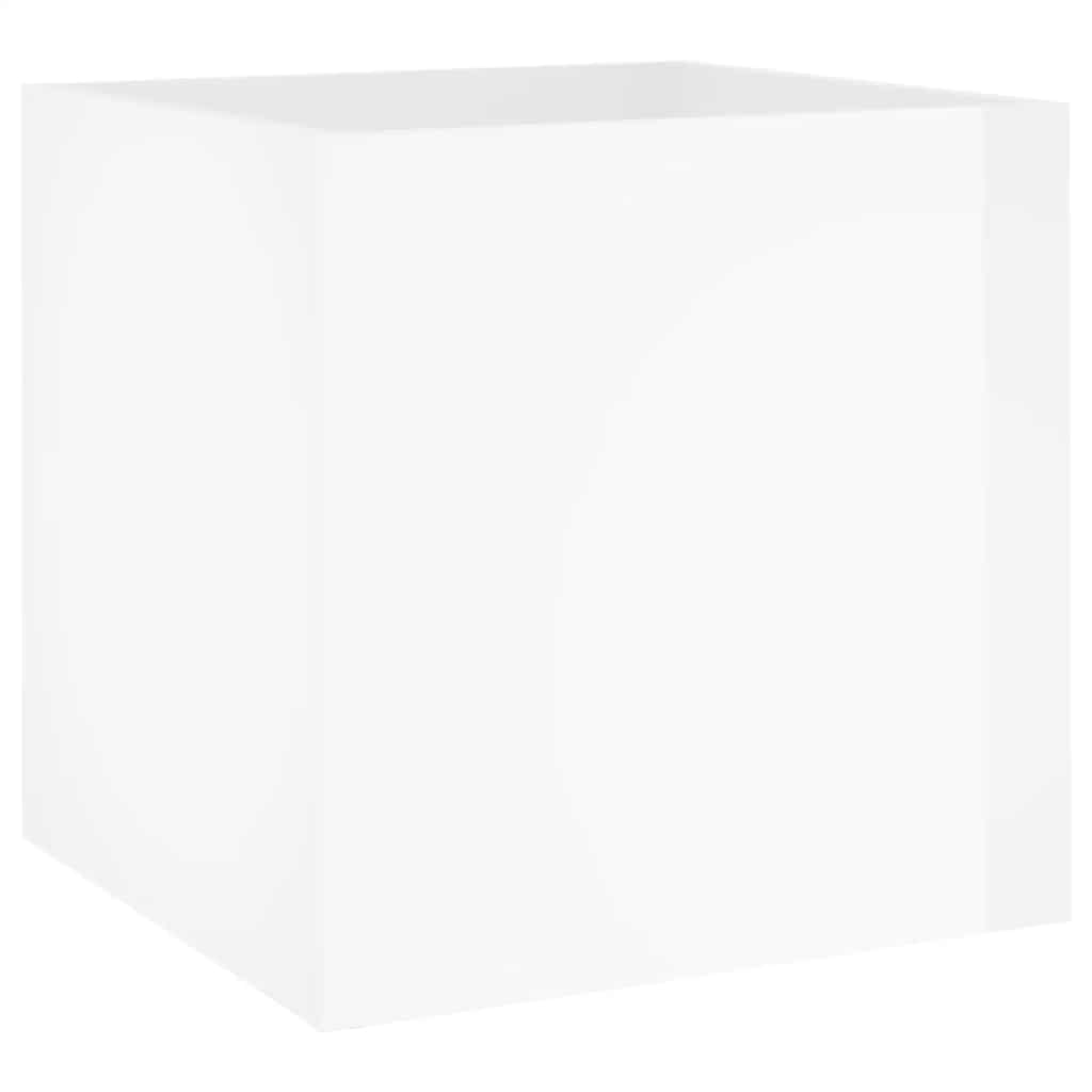 Set di Mobili da Corridoio Bianco Lucido in Legno Multistrato