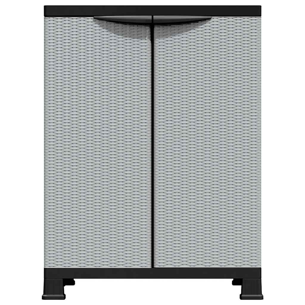Armadietto in Plastica 68x39x92 cm Design Rattan