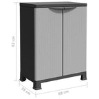 Armadietto in Plastica 68x39x92 cm Design Rattan